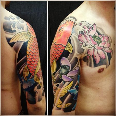 Half Body Japanese Tattoo