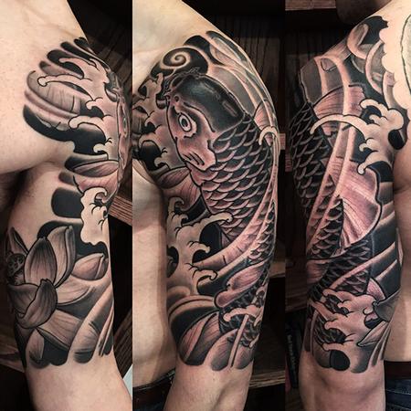 Tattoos - Black Koi - 131061