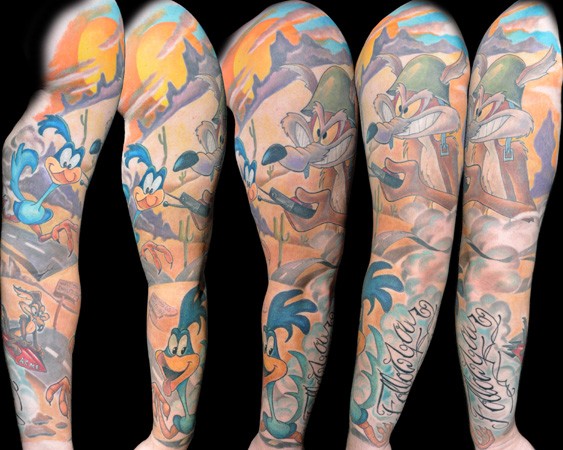 Brandon Heffron - Road Runner & Wylie Coyote Sleeve