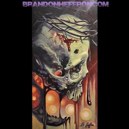 Tattoos - Gogue Inspired skull - 91132
