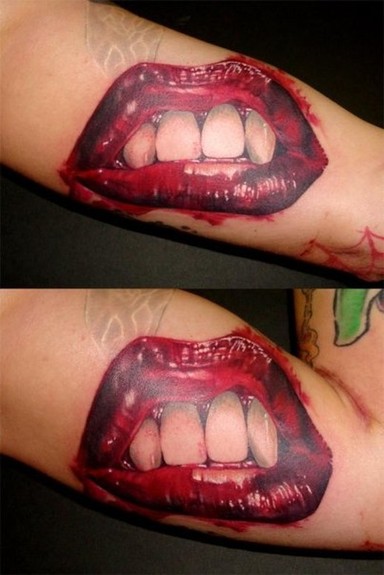 Looking for unique Bili Vegas Tattoos funky lips
