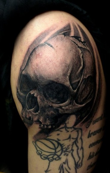 Comments Skull placed over some scars did not do and1 tattoo 