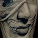 Tattoos - woman and skull face  - 50916