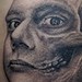 Tattoos - half skull face  - 50921