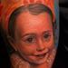 Color daughter portrait Tattoo Thumbnail