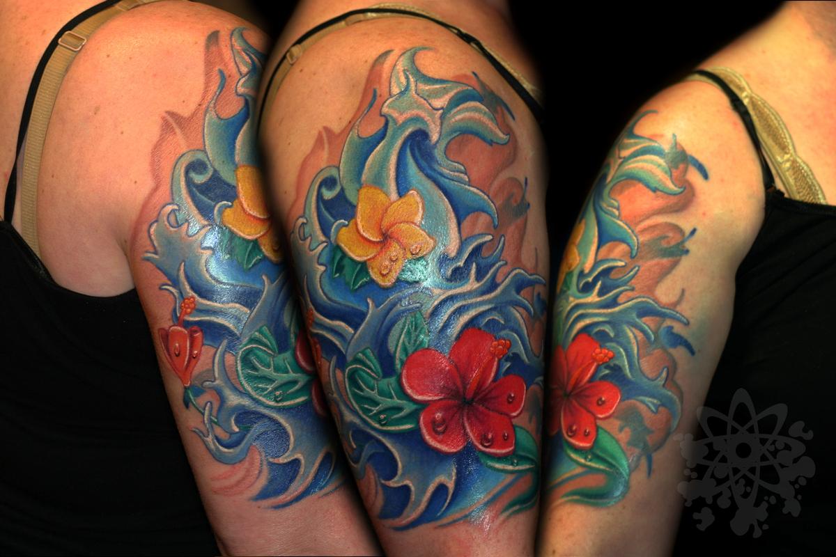Tattoo Flower Water | off the map tattoo tattoos flower water and hibiscus Tattoo Flower Water | off the map tattoo tattoos flower water and hibiscus