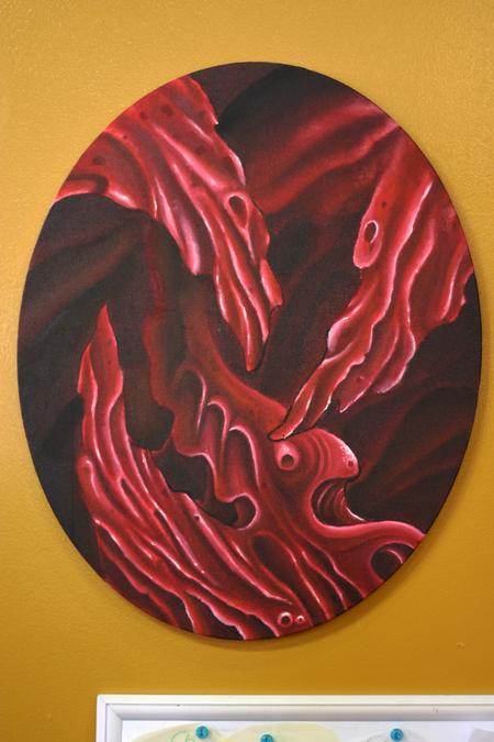 Tattoos - Red Bio Horns - 65751