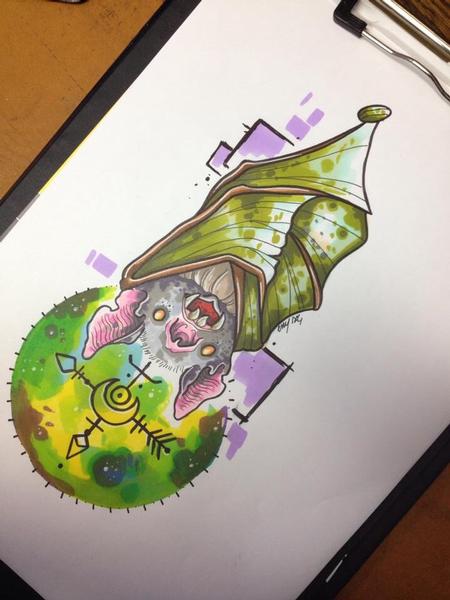 Tattoos - Mystical bat - 94853