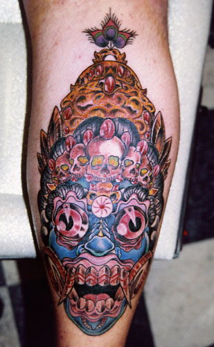 Japanese Tattoo Artist Bali | bali mask by scott lukacs tattoonow Japanese Tattoo Artist Bali | bali mask by scott lukacs tattoonow