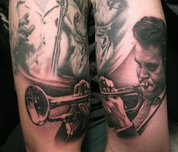 Tattoos - Chet Baker Tattoo - 40165