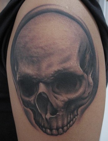 Keyword Galleries Black and Gray Tattoos Skull Tattoos Realistic Tattoos 