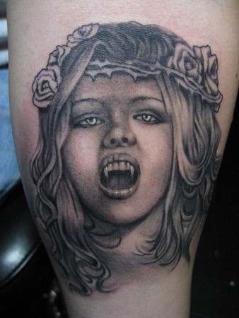 pin up vampire girl tattoos. wallpaper vampire girls.