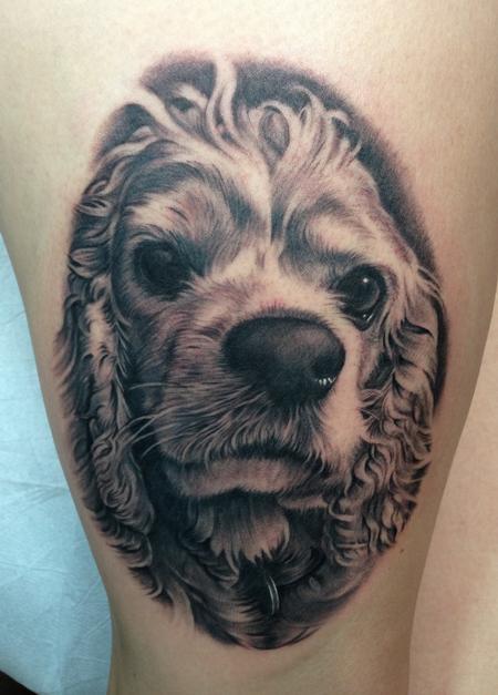 Bob Tyrrell - Dog tattoo - Cocker Spaniel