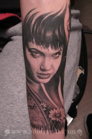 Bob Tyrrell portrait tattoo Bob Tyrrell portrait tattoo