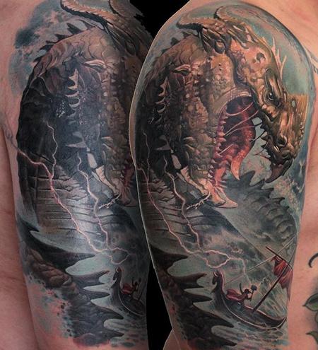Tattoos - Sea Monster Tattoo - 112155