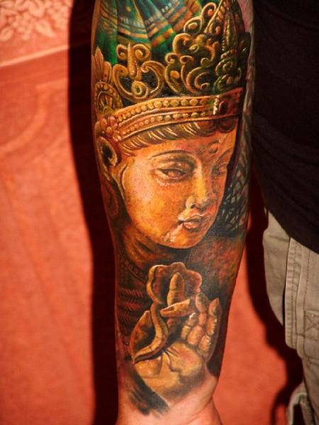 Tattoos - Gods Sleeve tattoo detail - 61248