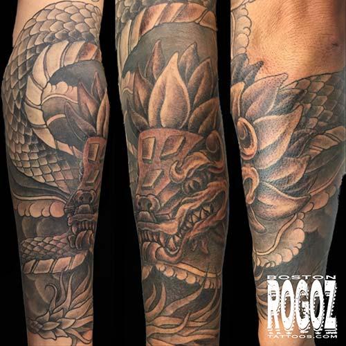 Quetzalcoatl tattoo by Boston Rogoz: TattooNOW
 Quetzalcoatl Head Tattoos