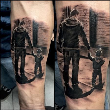 Chad Miskimon of Evolved Body Arts : Tattoos : Memorial : Father and Son