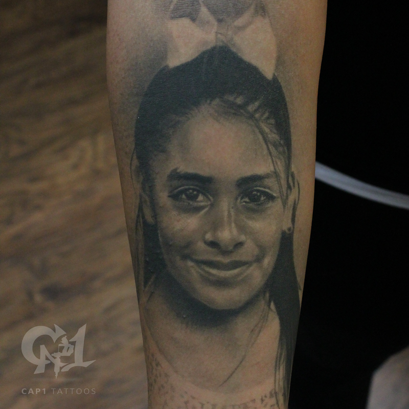 Black And Grey Tattoo Artist Dallas | photorealistic girl portrait by capone tattoonow Black And Grey Tattoo Artist Dallas | photorealistic girl portrait by capone tattoonow