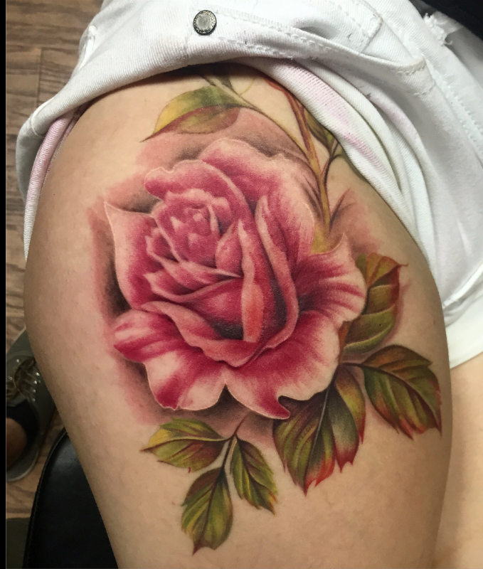 Vintage Rose Tattoo 57