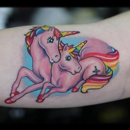 Tattoos - Lisa Frank Unicorns - 100269