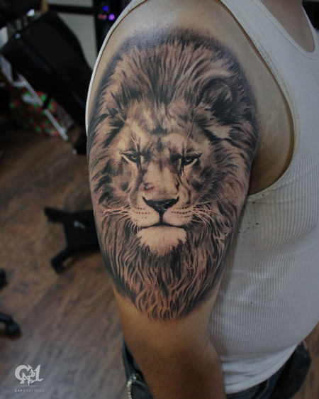 Capone - Realistic Lion Tattoo