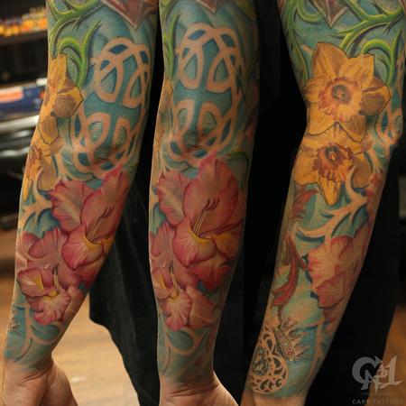 Capone - Family Flower Tattoo Sleeve 