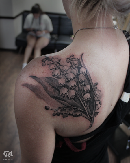 Capone - Lily of the Valley Flower Tattoo