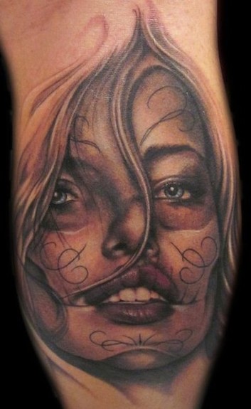 day of dead girl pictures. Day of the Dead Girl Tattoo
