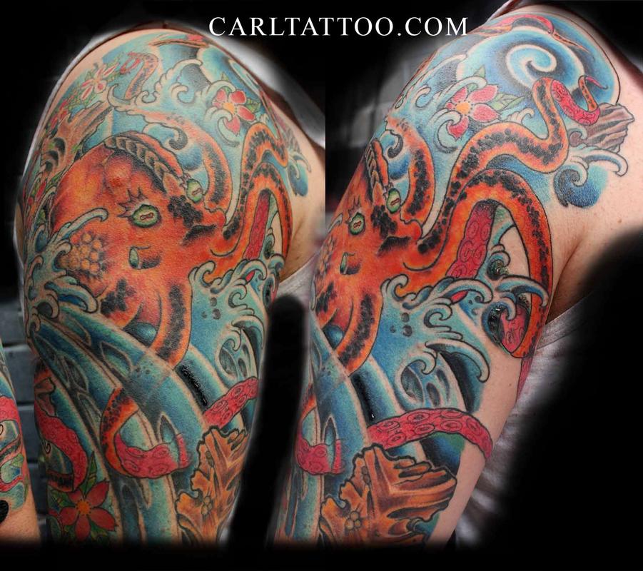 Tattoo Gallery Octopus | octopus tattoo by carl sebastian by carl sebastian Tattoo Gallery Octopus | octopus tattoo by carl sebastian by carl sebastian