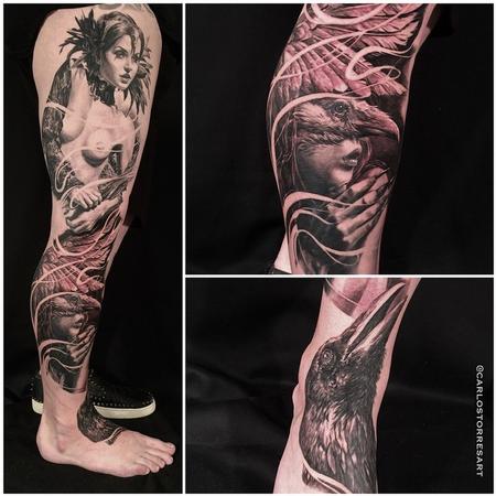 Carlos Torres - Leg Sleeve tattoos