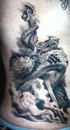 Carlos Torres - Snake Tattoo