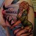 Bomber pinup Tattoo Thumbnail