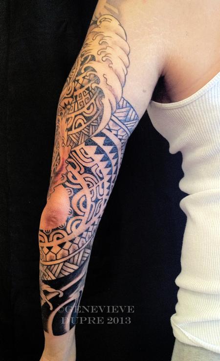 Koi Sleeve Back Design Thumbnail