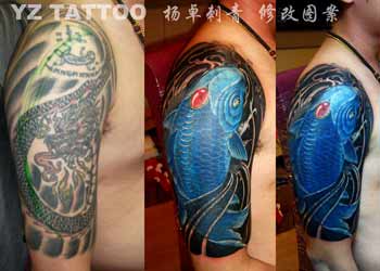 Tattoos - Koi Cover-up - 32148