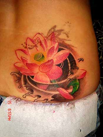 Tattoos - Lotus on Hip - 32150