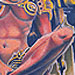 Tattoos - Girl On Ledge Si-Fi Custom Color Tattoo Chris Burnett Art Junkies - 32998