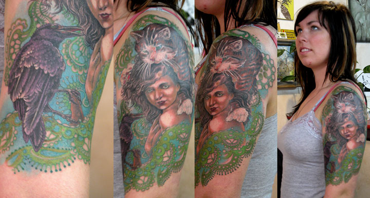 CAT-GIRL with LACE! lace tattoos. CAT-GIRL with LACE!