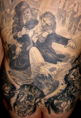 Chris Dingwell - Zombie Back Piece Detail Shot