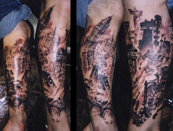 Chris Dingwell - burning city sleeve