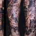 Tattoos - burning city sleeve - 35741