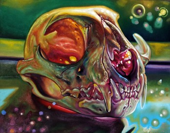 Art Galleries - Christian Perez - bob cat skull 