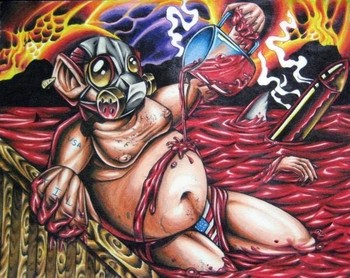 Art Galleries - blood bath 