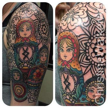 Tattoos - Russian Nesting Doll 1/2 sleeve - 127734