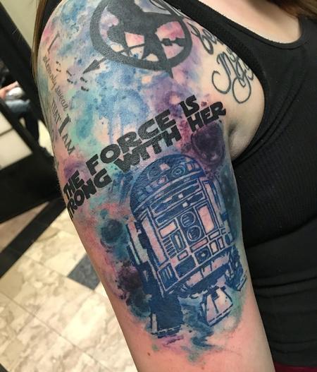 Tattoos - R2D2 Watercolor - 132489