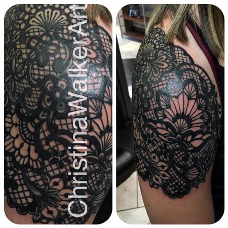 Tattoos - Lace Shoulder Cap - 129668