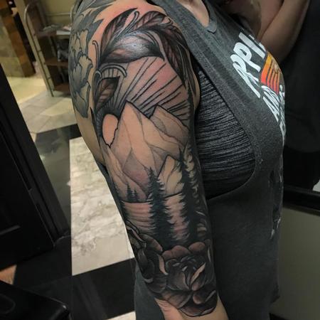 Tattoos - Nature Half Sleeve - 132490