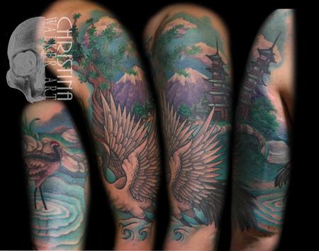 Christina Walker - Crane Half Sleeve