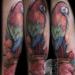 Tattoos - Watercolor Parrot and Roses - 70734