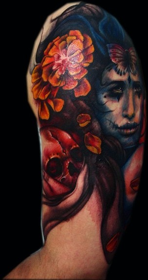 mexican sleeve tattoo